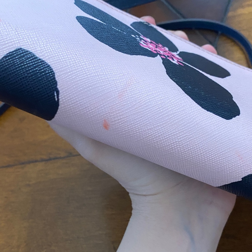 Kate Spade Black and Pink Floral Crossbody Bag - Picture 5 of 12